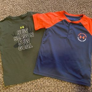 Boys 5t under armour t-shirts